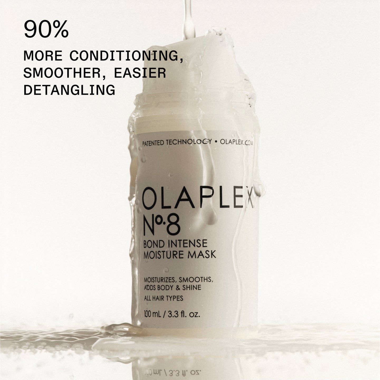 90% more conditioning, smoother, easier detangling