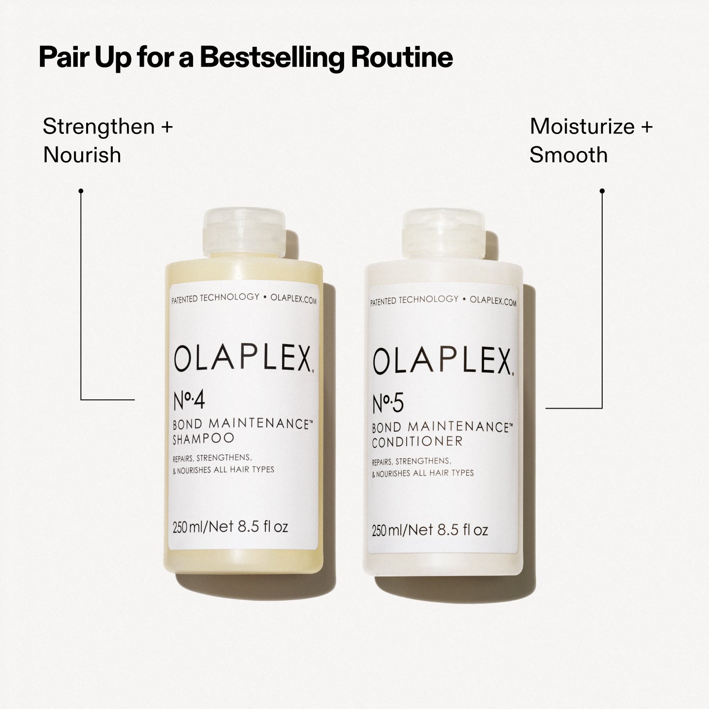 Pair Up For a Bestselling Routine
No.4 - Strengthen + Nourish
No.5 - Moisturize + Smooth