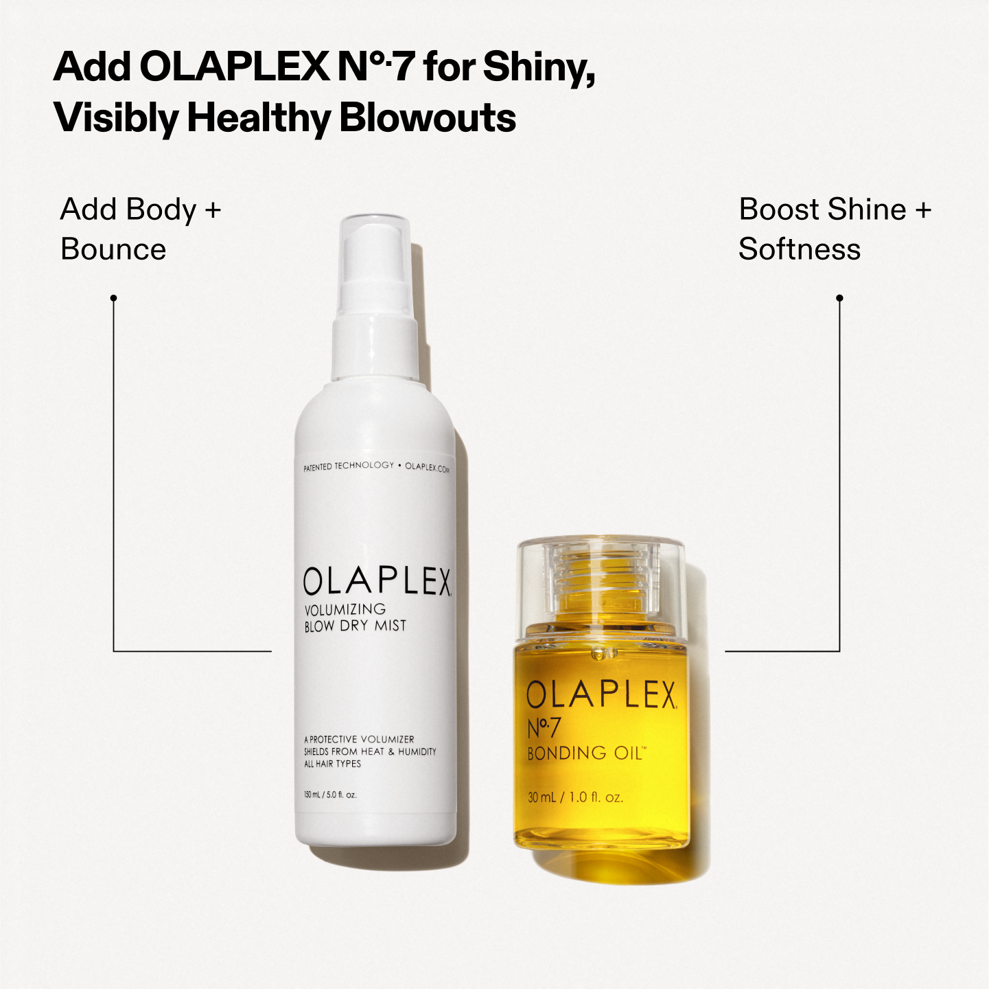 Add OLAPLEX N°7 For Shiny, Visibly Healthy Blowouts
VBDM - Add Body + Bounce
No.7 - Boost Shine + Softness