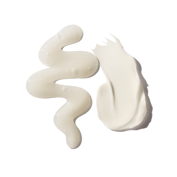 hover

Two distinct swatches of OLAPLEX hair products against a transparent background: on the left, a translucent, bubbly gel-like squiggle of Nº.4CURL Shampoo; on the right, a thick, opaque white creamy dollop of Nº.5CURL Conditioner with visible texture ridges. - alternate view
