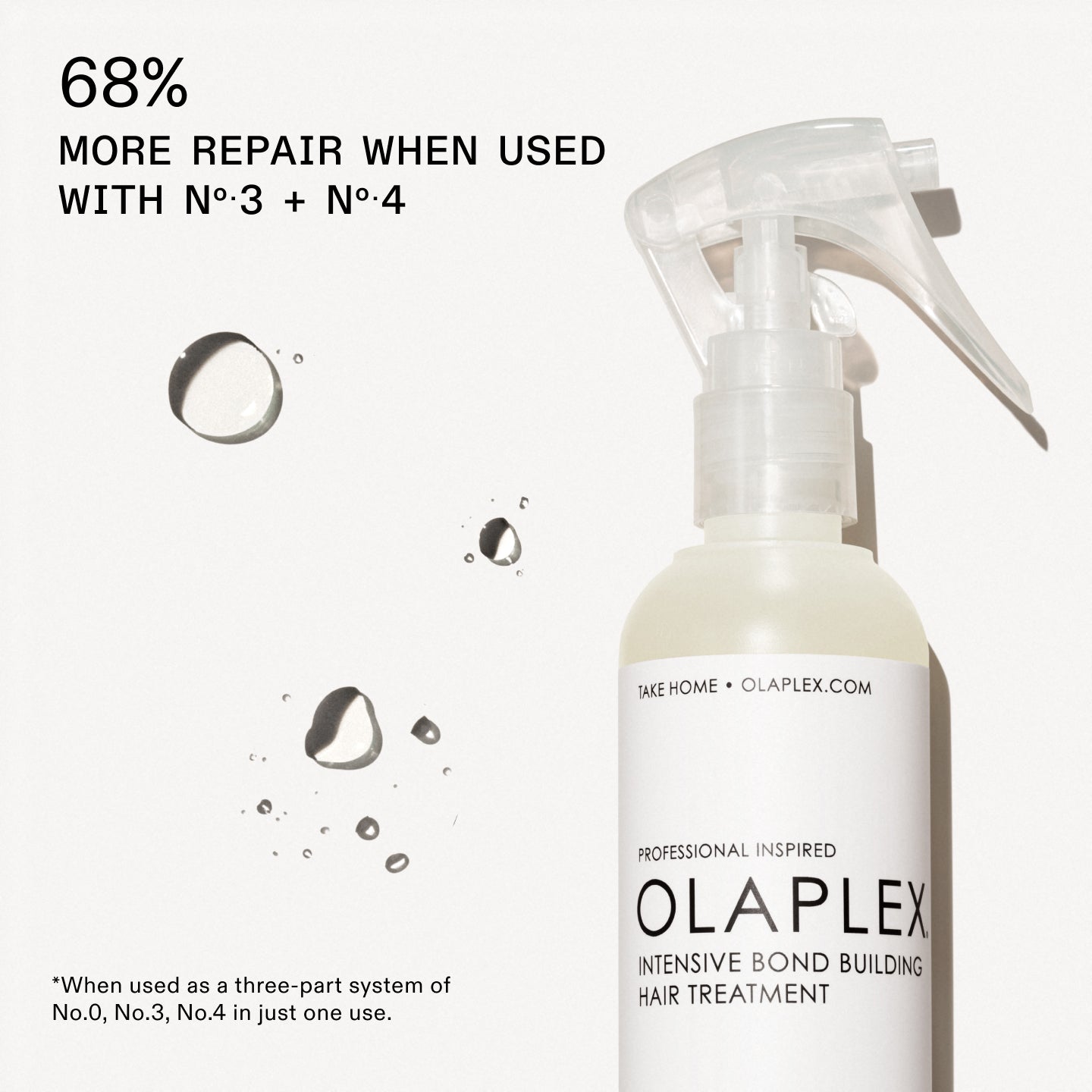 68% more repair when used with No.3 + No.4*

*When used as a three-part system of Nº.0, No.3, No.4 in just one use.